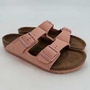 Birkenstock Vegan Pink Arizona Slides Sandals Size 34